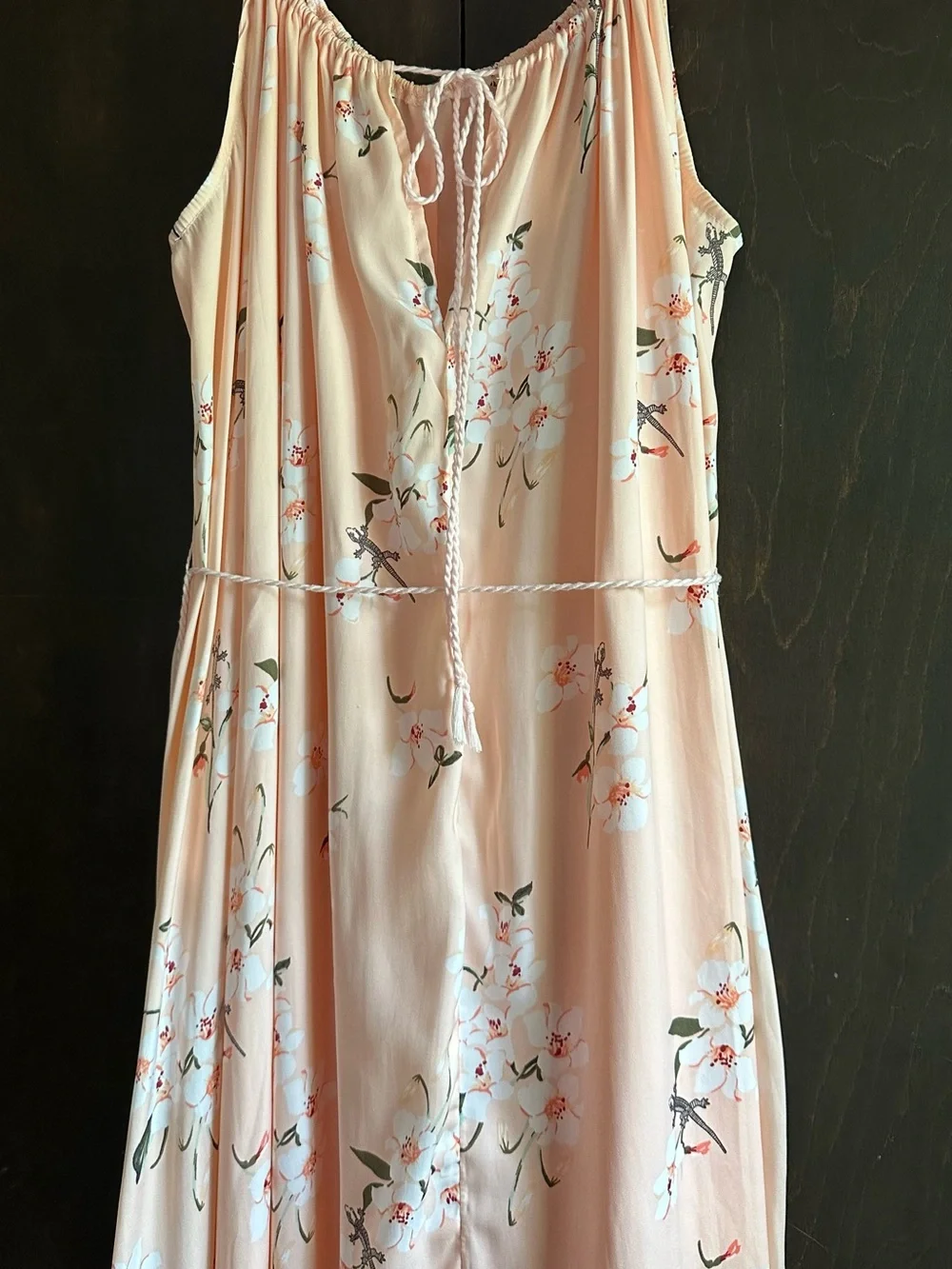 Abercrombie & Fitch Peach Floral Maxi Dress